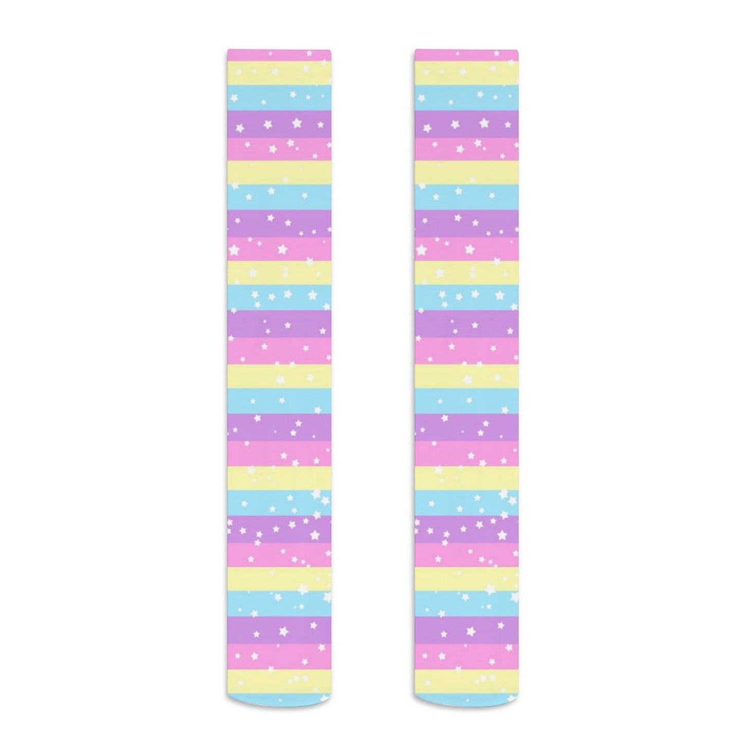 Starry Party Rainbow Over Knee Stocking Socks