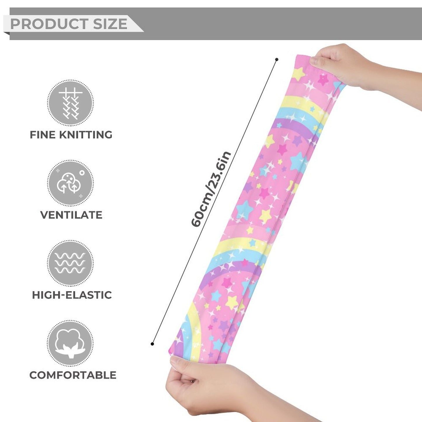 Bubbles Rainbow Land Over Knee Stocking Socks