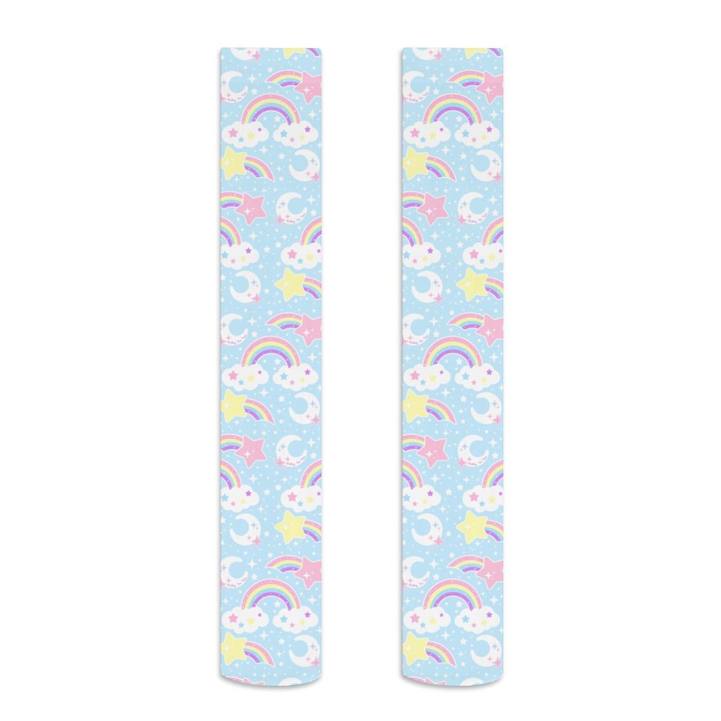 Dreamy Rainbow Over Knee Stocking Socks (Blue)