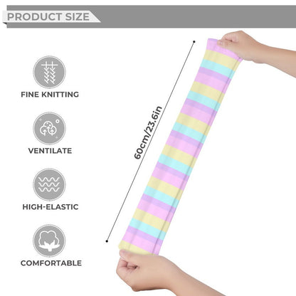 Pastel Stripes Over Knee Stocking Socks