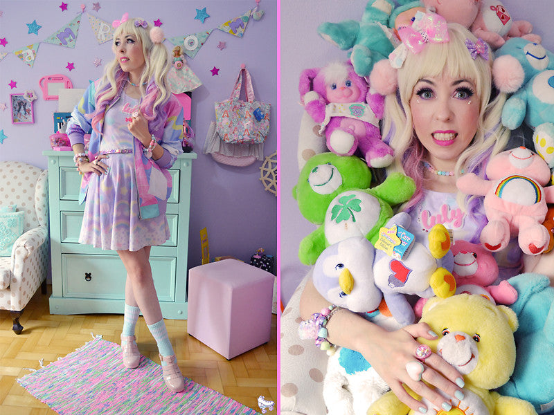 Pastel Party Skater Dress (Lavender)