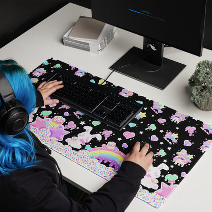 kawaii mouse pad gamming desk mat cute cutecore rainbow sweets candy cupcake bunny sprinkles harajuku anime cartoon