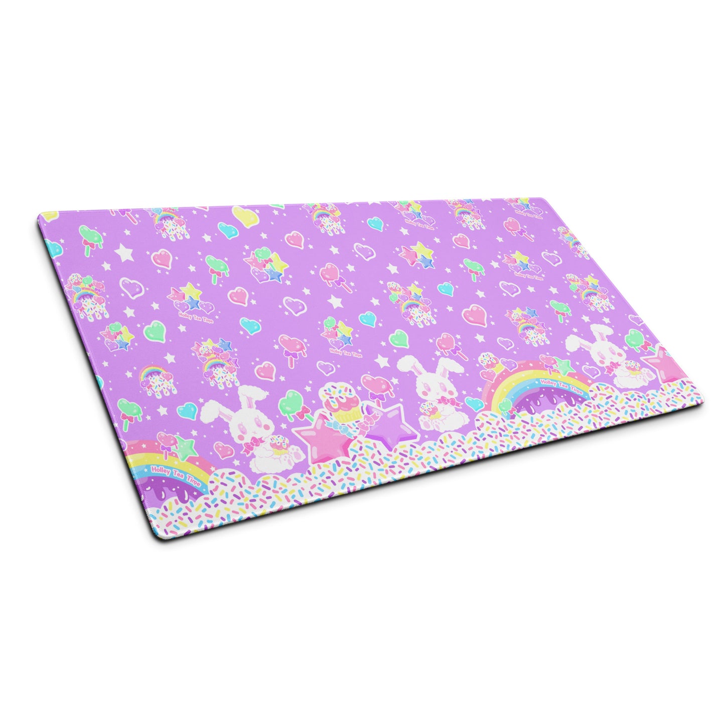 kawaii mouse pad gamming desk mat cute cutecore rainbow sweets candy cupcake bunny sprinkles harajuku anime cartoon