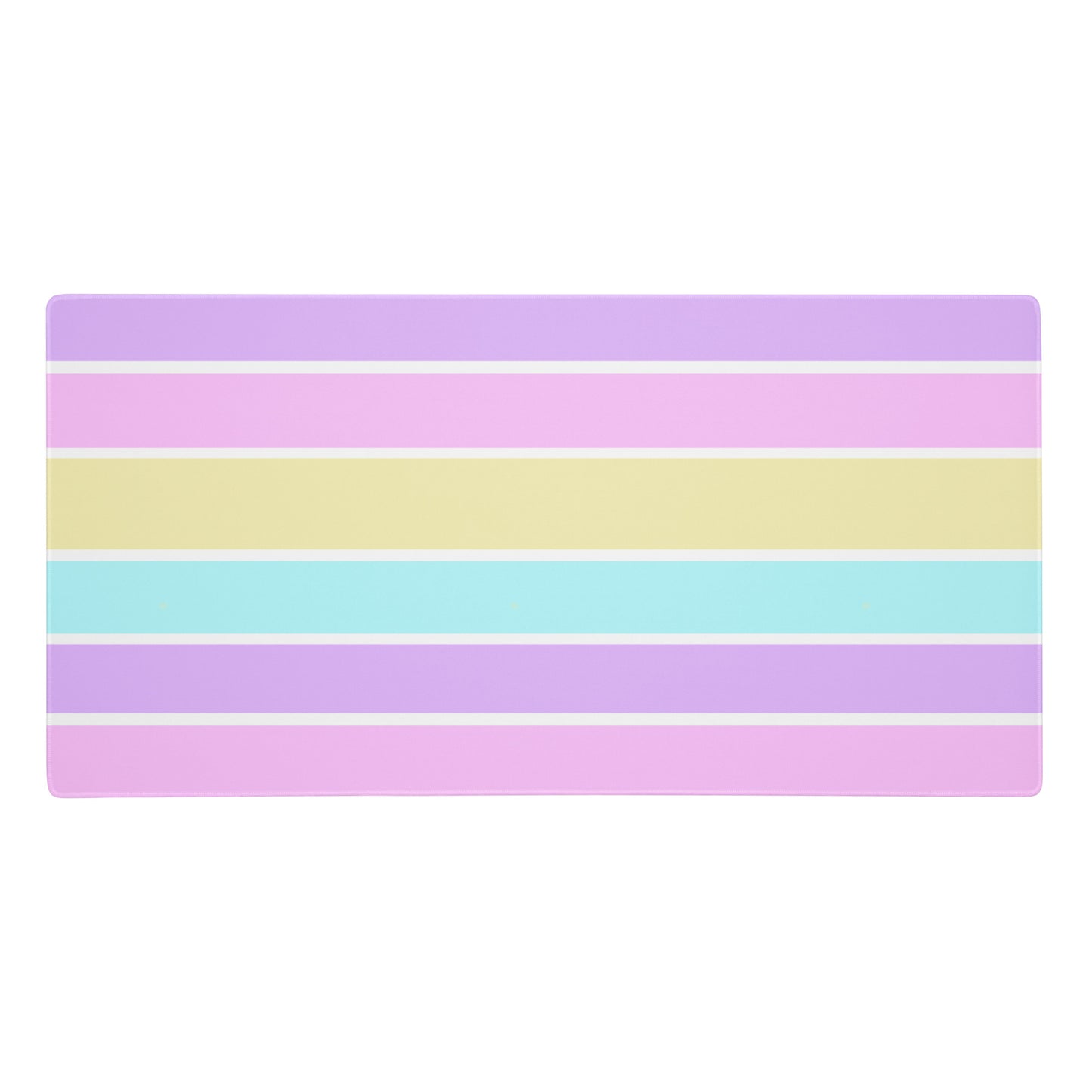 Kawaii cute Pastel Stripes Desk Mat Gaming Mouse Pad cutecore jojifuku fairy kei yume kawaii harajuku style jfashion