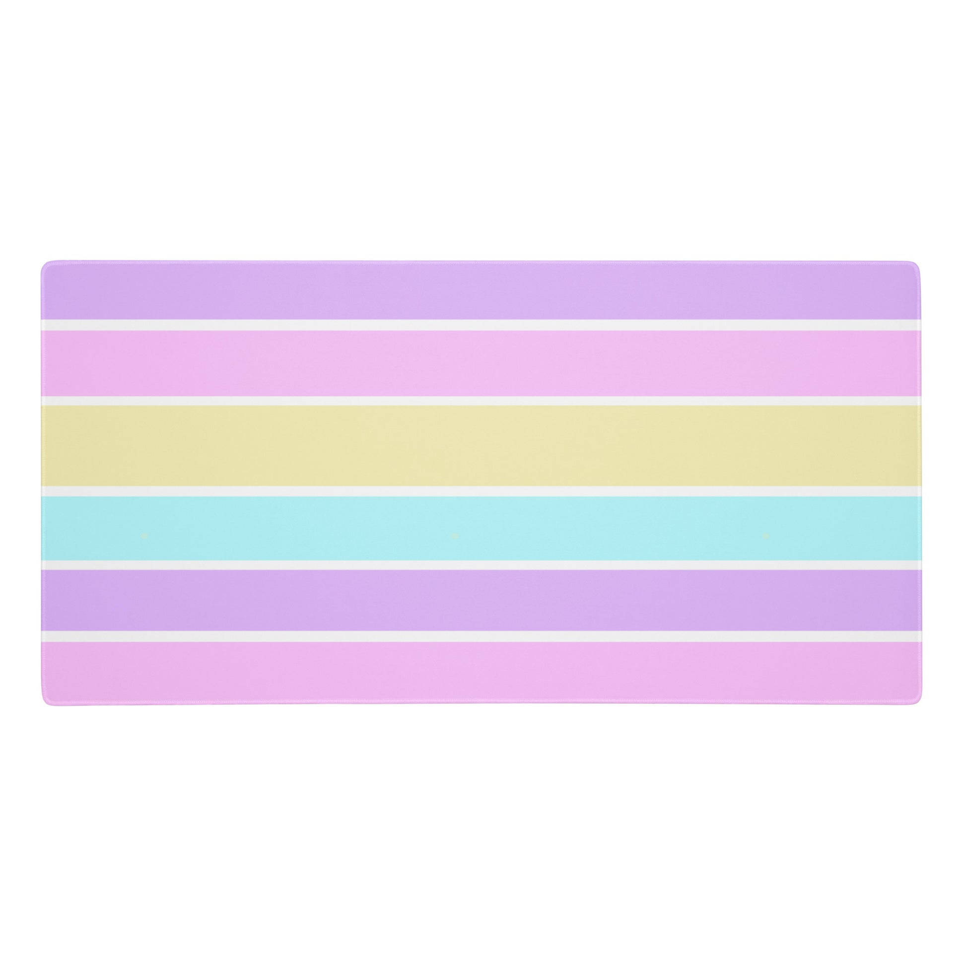 Kawaii cute Pastel Stripes Desk Mat Gaming Mouse Pad cutecore jojifuku fairy kei yume kawaii harajuku style jfashion