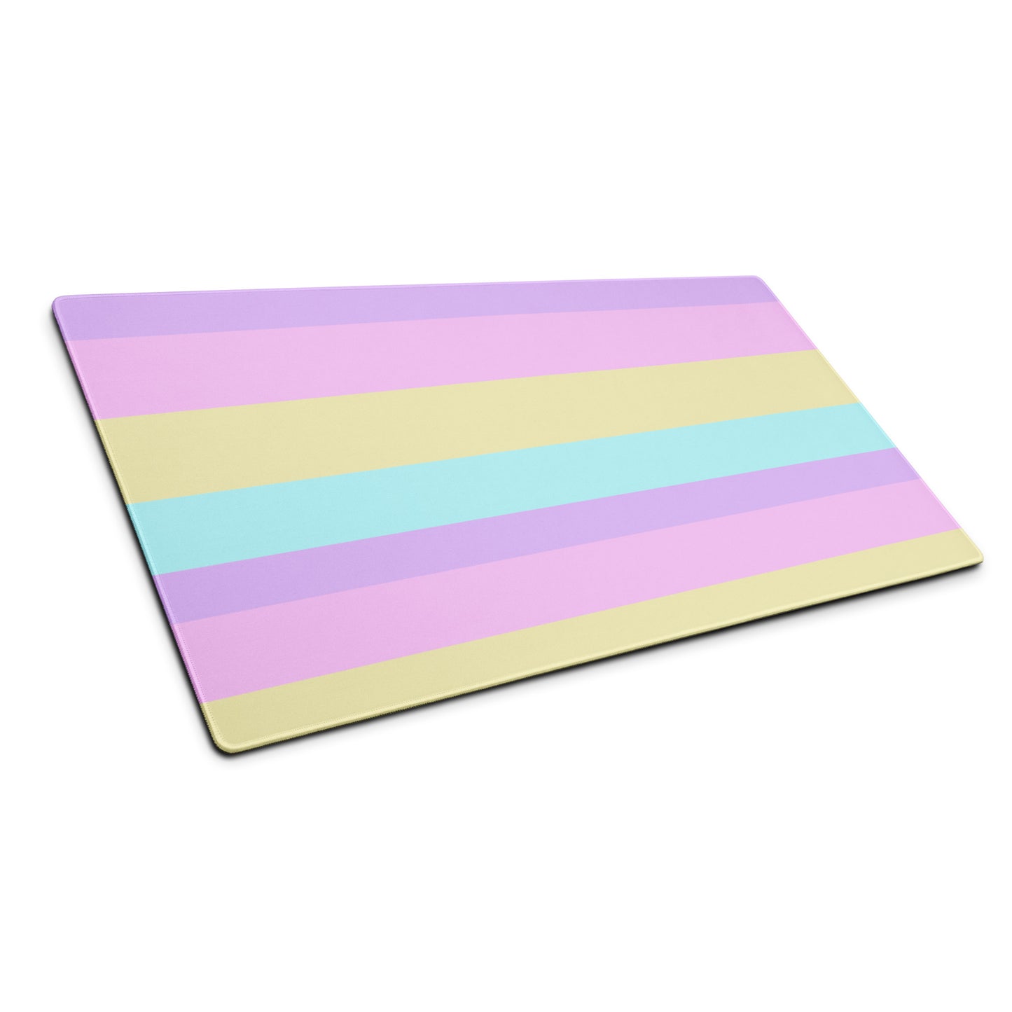 Kawaii cute Pastel Stripes Desk Mat Gaming Mouse Pad cutecore jojifuku fairy kei yume kawaii harajuku style jfashion color block colorful  