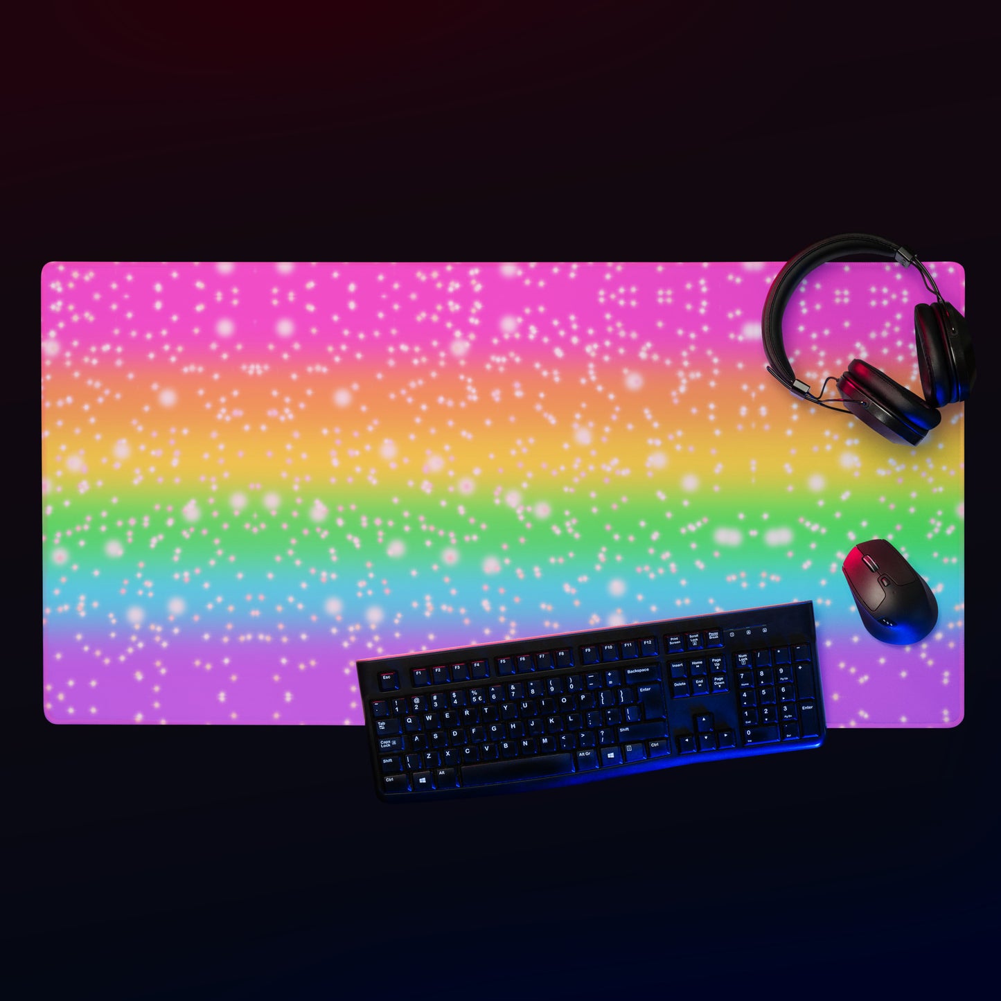 Rainbow Wonderland Desk Mat Gaming Mouse Pad