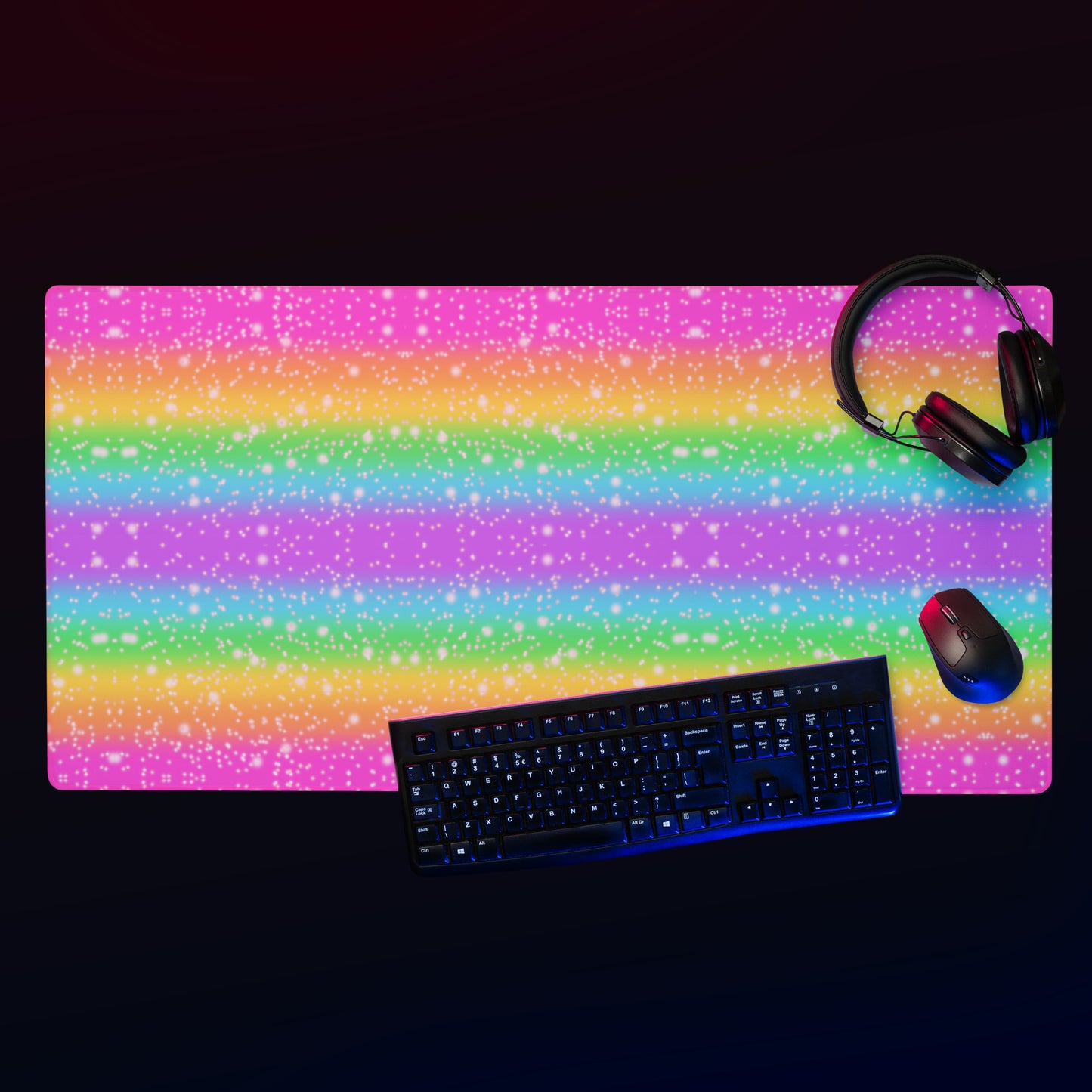 Rainbow Wonderland Desk Mat Gaming Mouse Pad