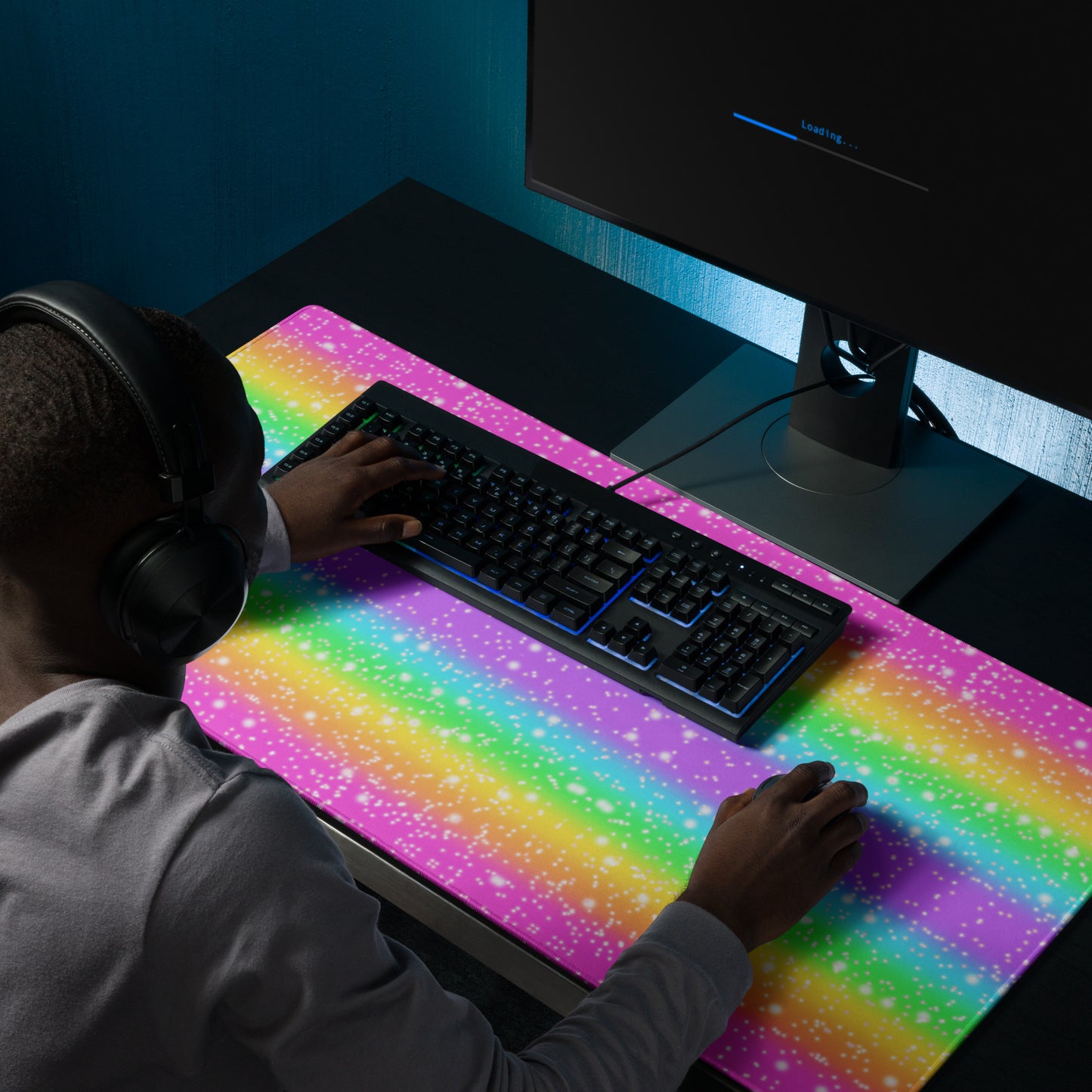Rainbow Wonderland Desk Mat Gaming Mouse Pad