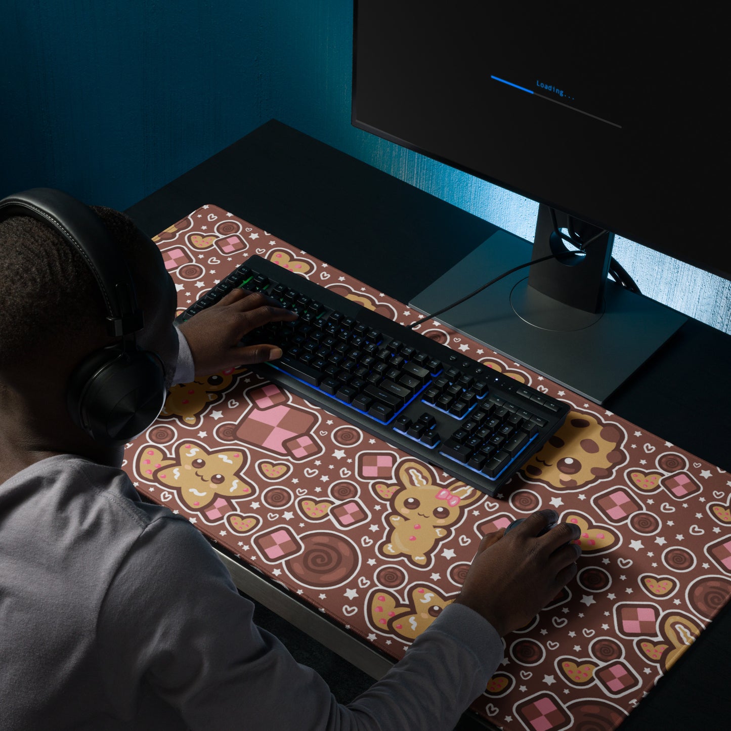 Kawaii Cookies Desk Mat Gaming Mouse Pad