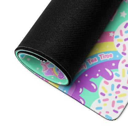 Rainbow Sweets Desk Mat Gaming Mouse Pad (Mint)