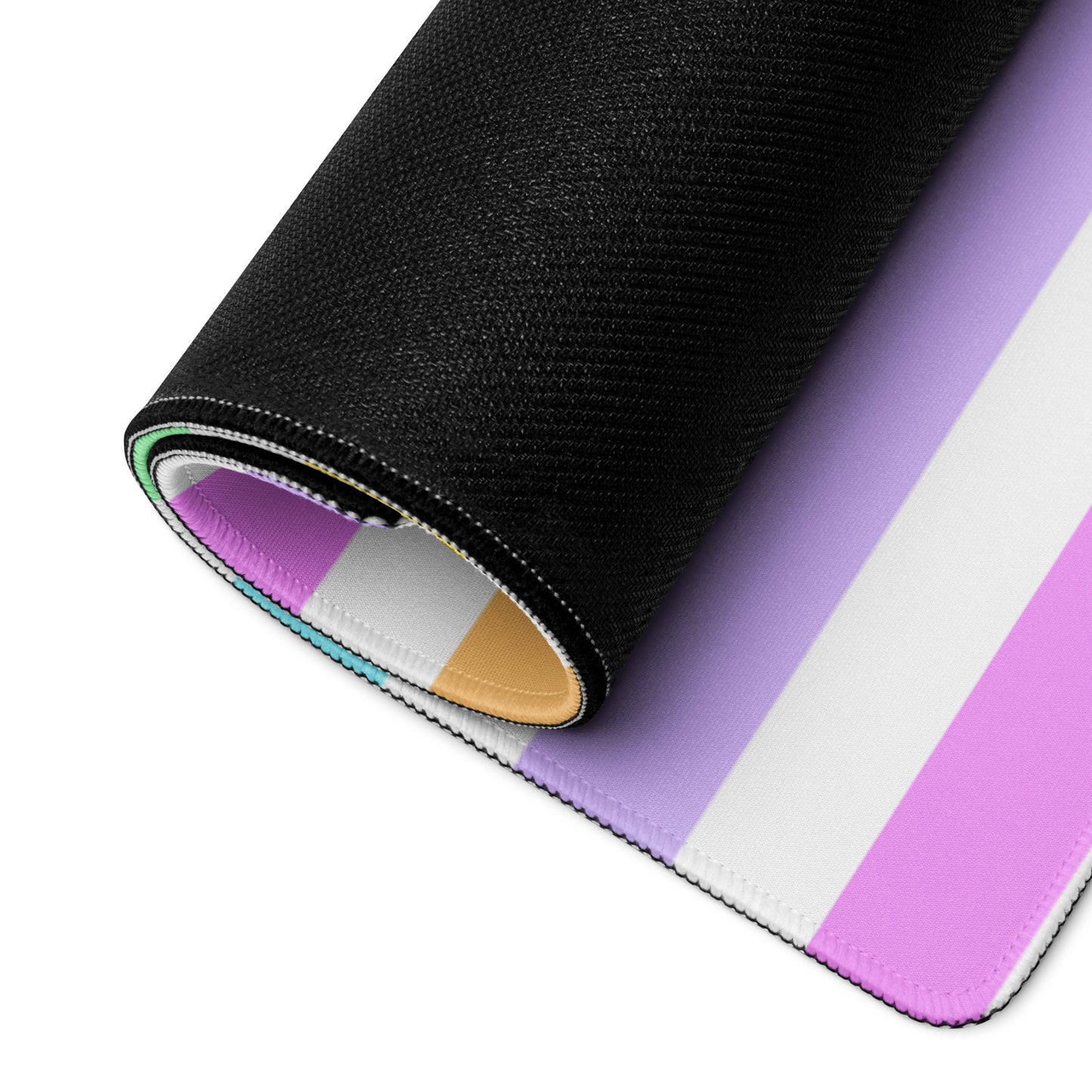 Fruity Rainbow Desk Mat Gaming Mouse Pad (Stripes)