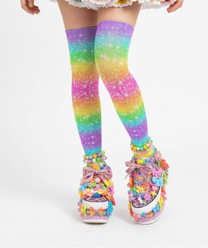 kawaii fashion decora kei over knee stocking socks pop kei pantyhose jfashion harajuku style
