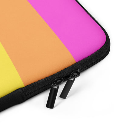Rainbow Wonderland Laptop Sleeve (Color Block Stripes)