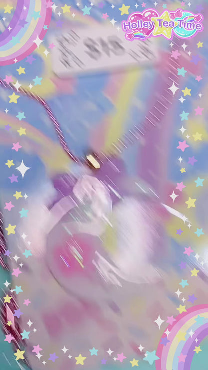 Fairy Magical Moon Wishing Sparkle Necklace (White, Purple, Pink)