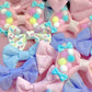 Magical Fairy Glitter Hair Bow Clip (Blue)