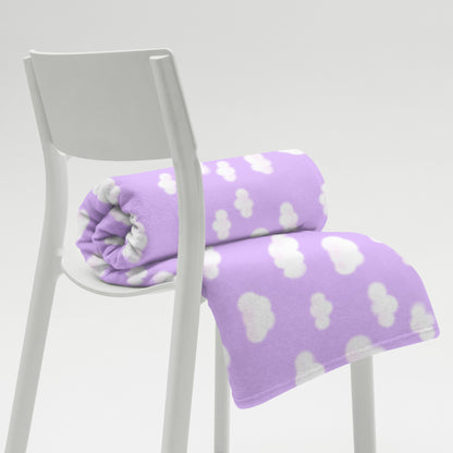 Dreamy Clouds Throw Blanket (Lilac)