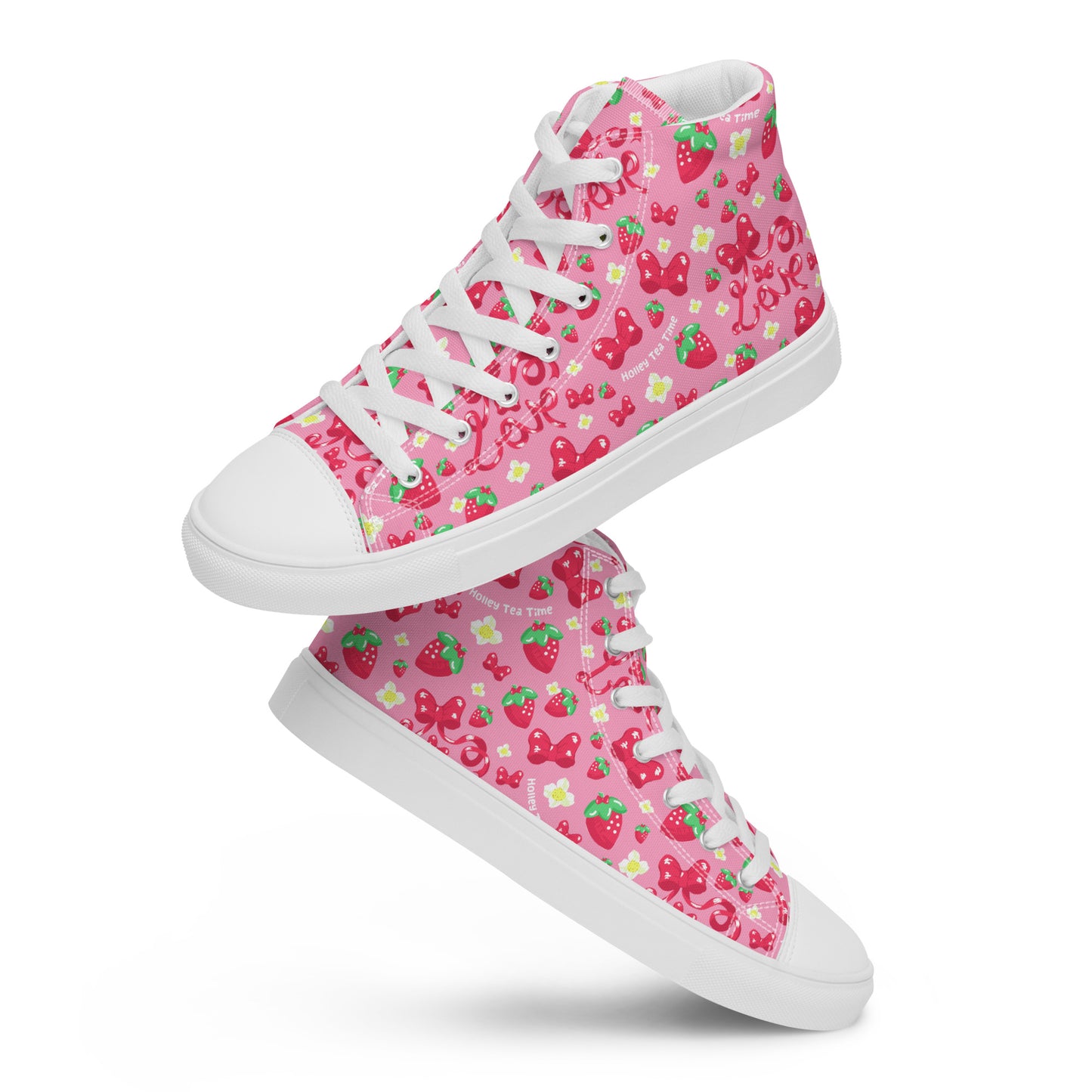 Cutecore Kawaii fashion Cute strawberry high top shoes sneakers cottagecore decora kei