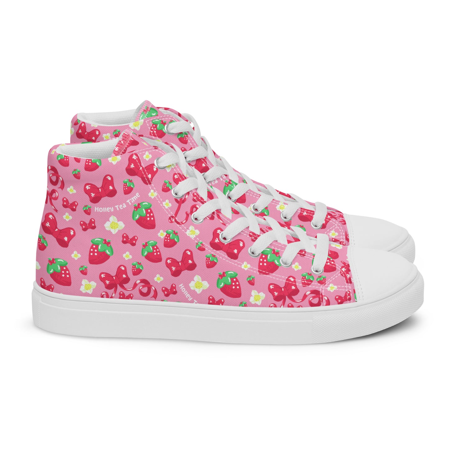 Cutecore Kawaii fashion Cute strawberry high top shoes sneakers cottagecore decora kei
