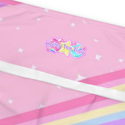 Kawaii Sparkle Cake Rainbow Beam Plus Size Leggings