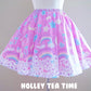 Pastel party pink skater skirt [made to order]