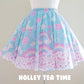 Pastel party mint skater skirt [made to order]