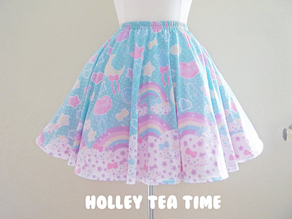 Pastel party mint skater skirt [made to order]