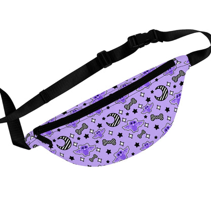 Magical Kawaii Spooky Bats Purple Fanny Pack