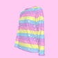 Rainbow Ribbon Women's Cotton Long Sleeve T-shirt