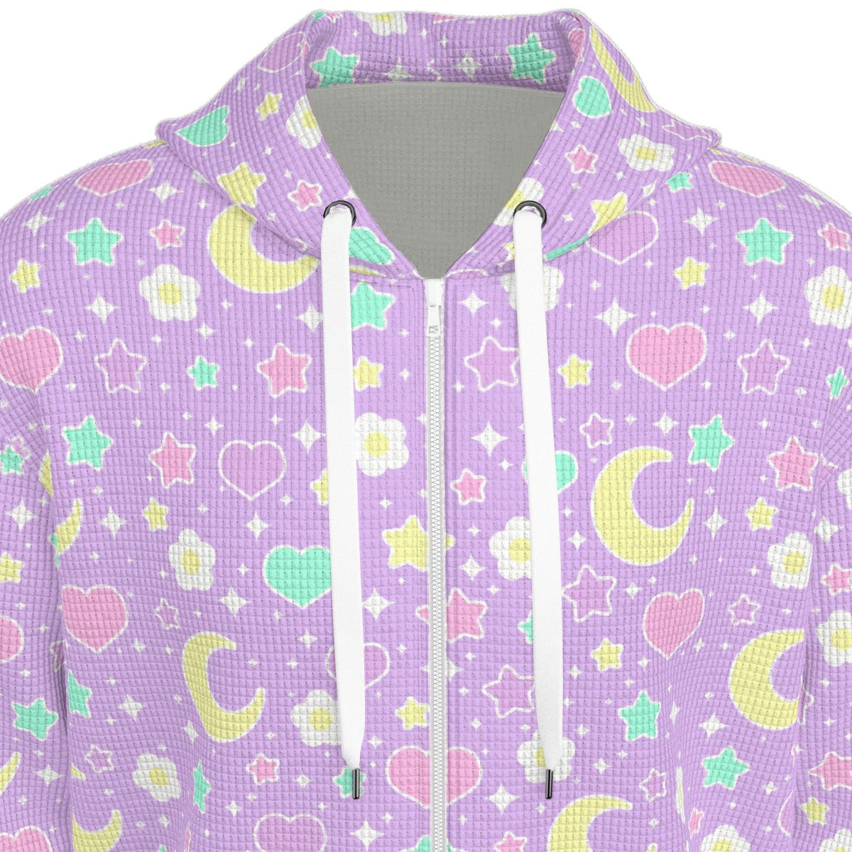 Magical Spring All-Over Print Unisex Zip Hoodie Sweatshirt (Purple)