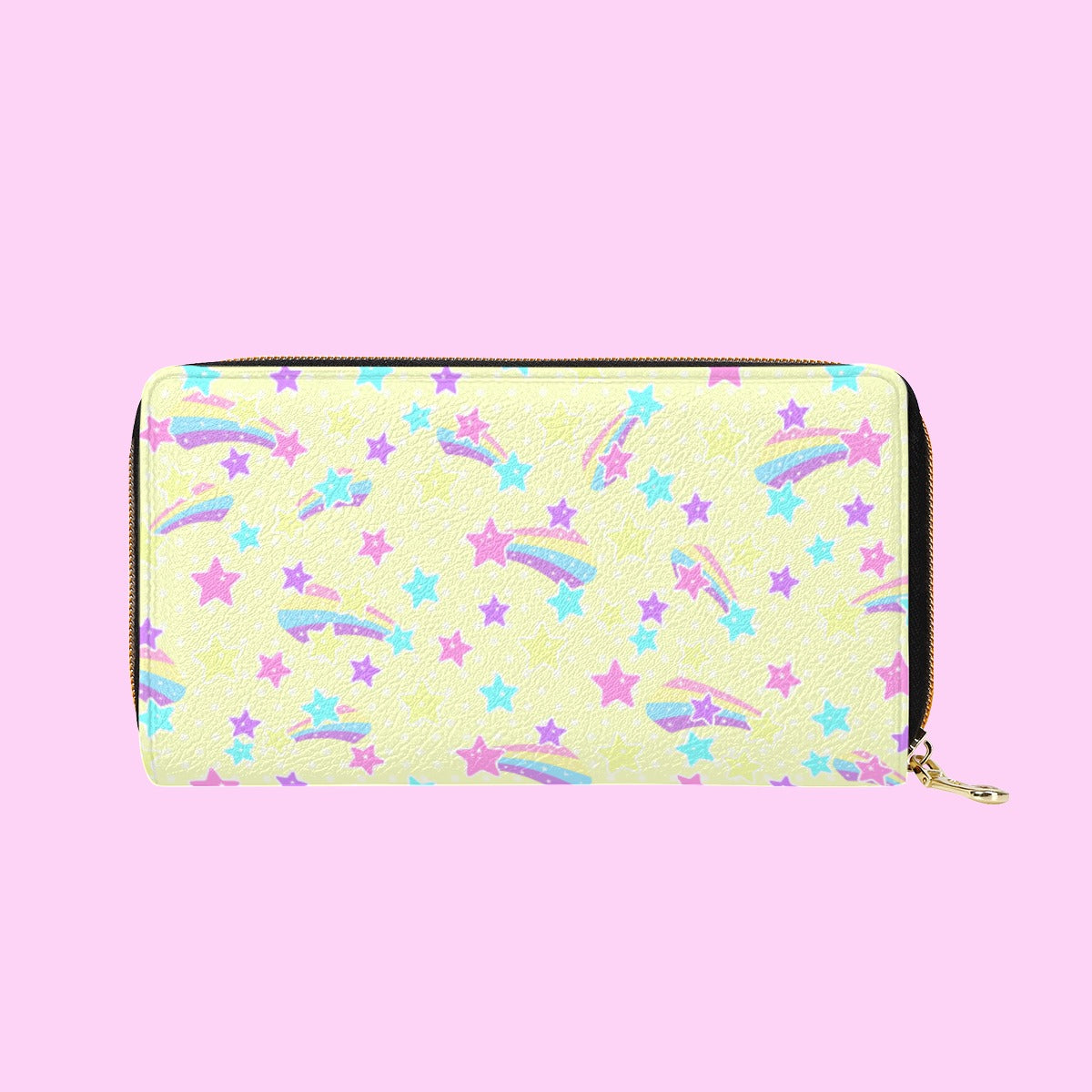 Starry Party Yellow Zipper Wallet