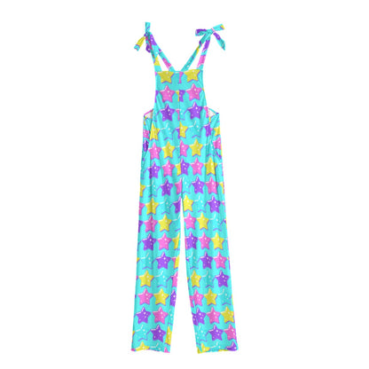Electric Star Wave Blue Jumpsuit Overalls