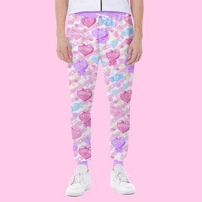 Candy Love Hearts (Colorful Cutie) Men's Sweatpants