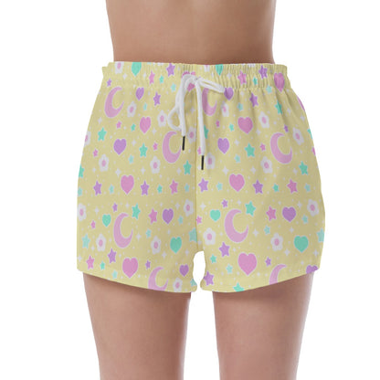 Magical Spring Yellow Sport Shorts