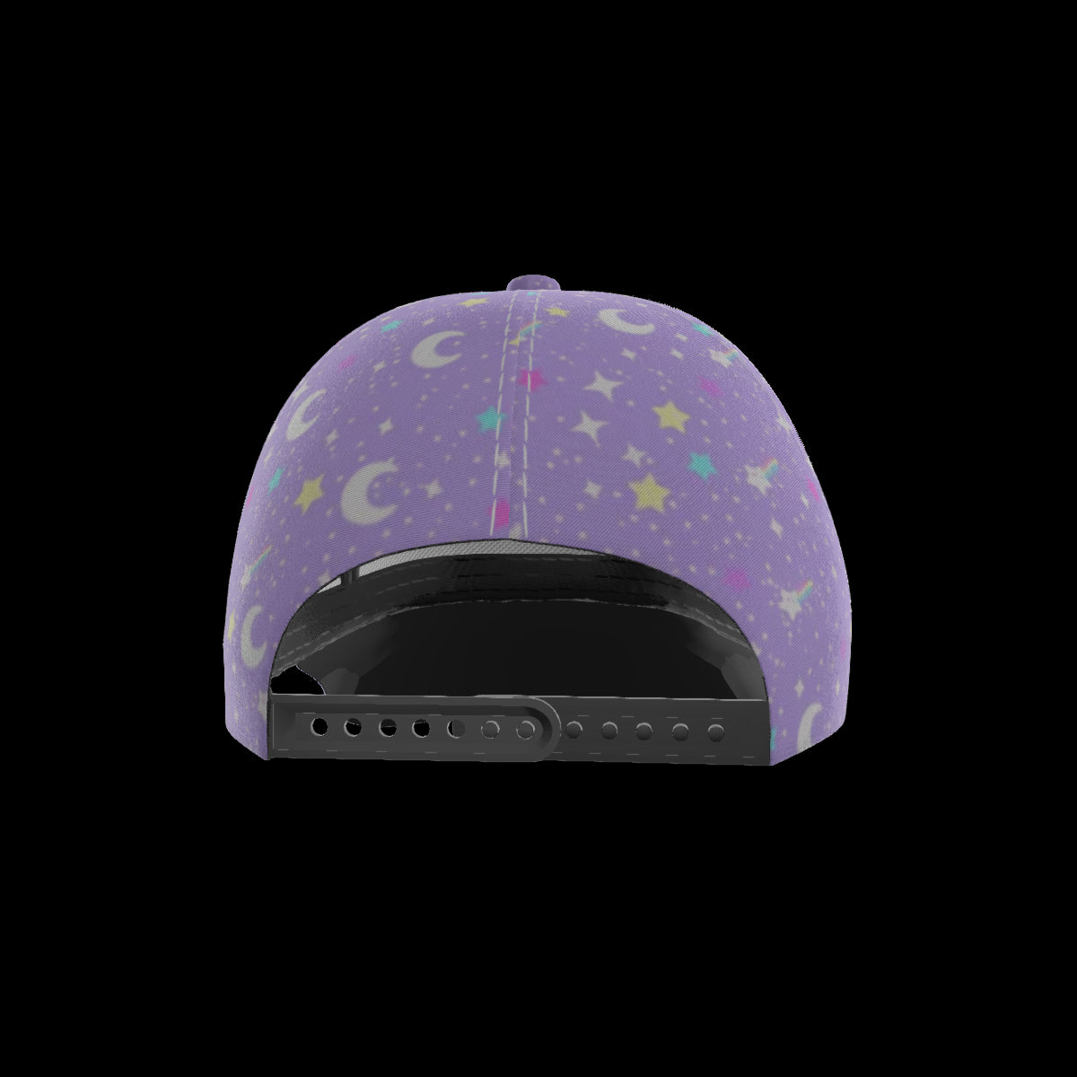 Starry Glitter Purple Peaked Cap