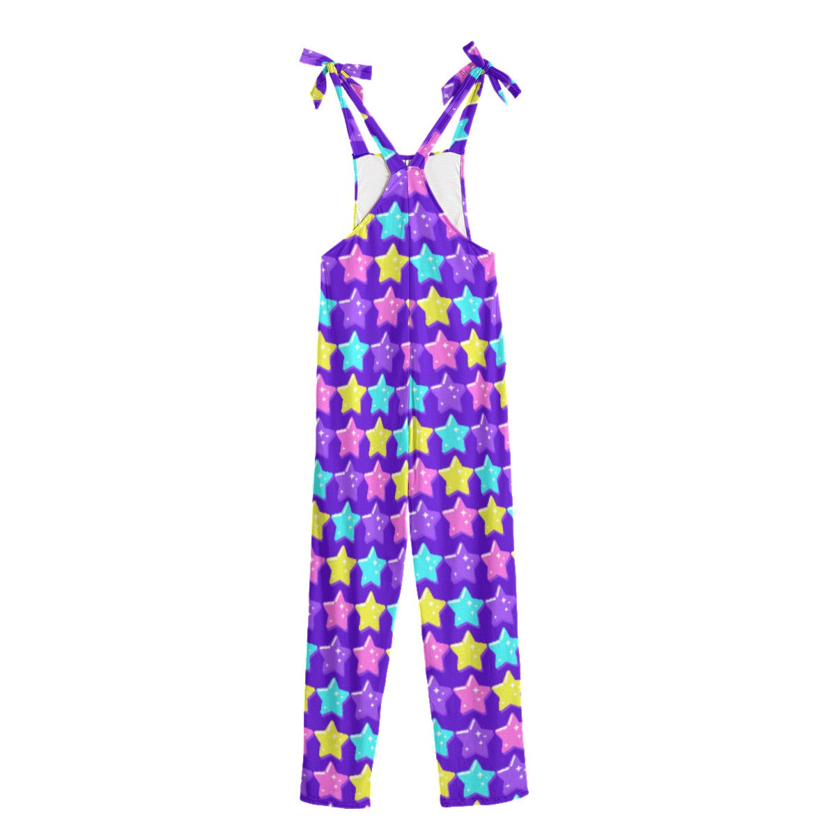 Electric Star Wave Indigo Purple Jumpsuit Overalls
