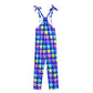 Electric Star Wave Navy Blue Jumpsuit Overalls