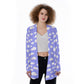 Dreamy Clouds Open Front Lightweight Cardigan With Pockets (Periwinkle)