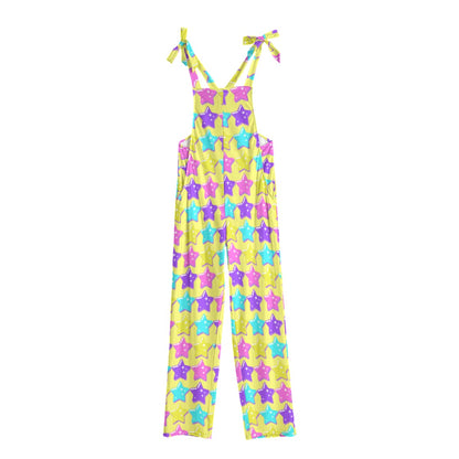 Electric Star Wave Yellow Jumpsuit Overalls