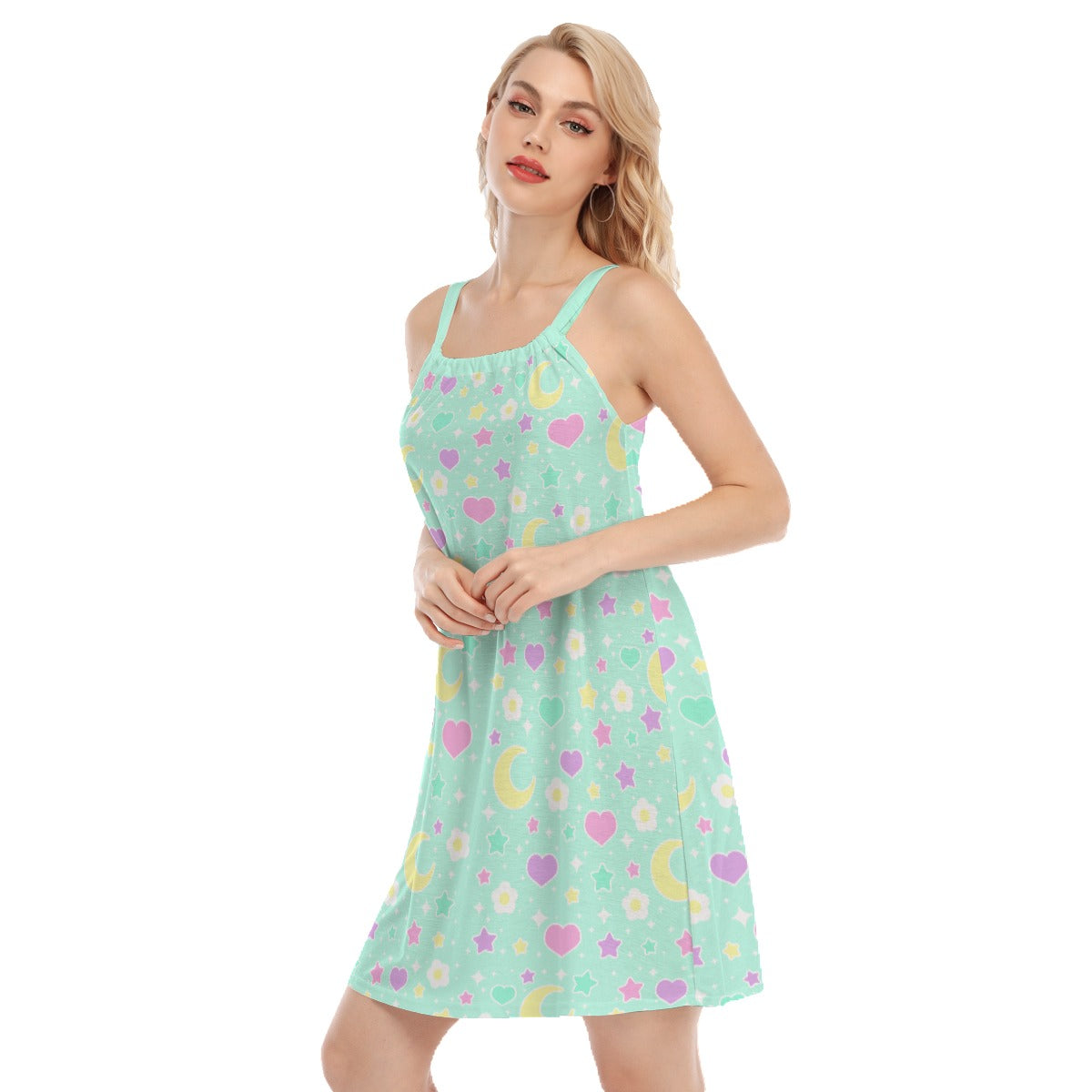 Magical Spring Mint Women's Sleeveless Cami Dress