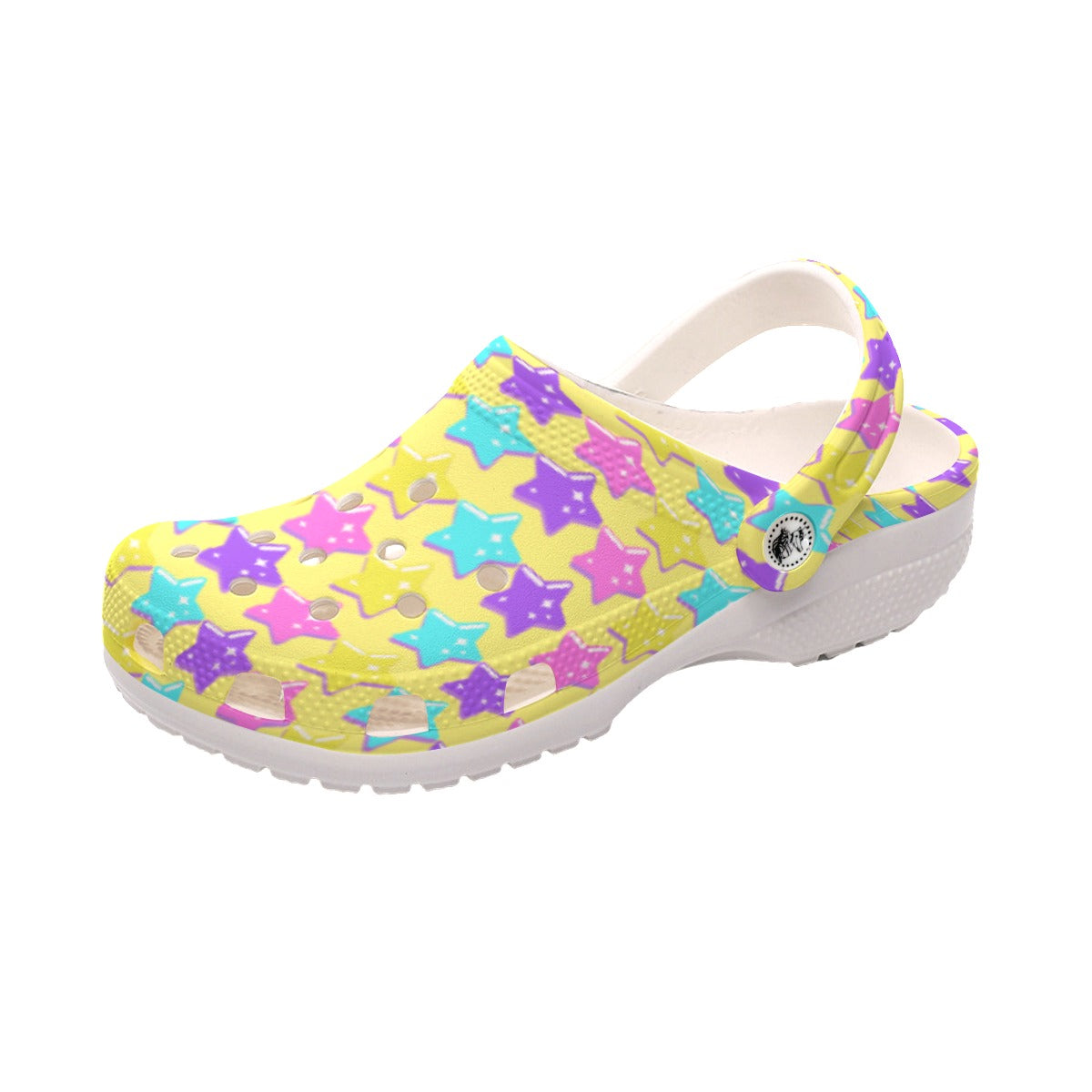 Electric Star Wave Yellow Classic Clogs Men's Shoes