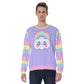Happy Rainbow Cloud Purple Men's Sweatshirt