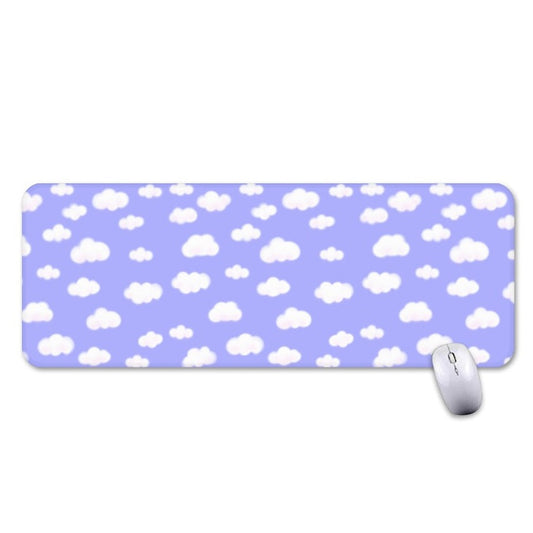 Dreamy Clouds Gaming Mouse Pad / Desk Mat (Periwinkle)
