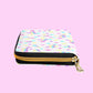 Starry Party White Zipper Wallet