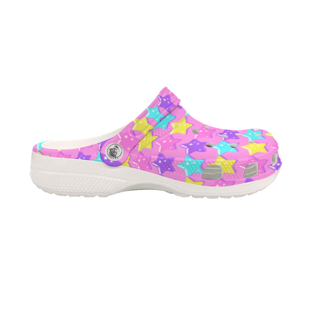 Electric Star Wave Pink Classic Clogs Men's Shoes