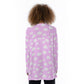 Dreamy Clouds Open Front Lightweight Cardigan With Pockets (Taffy Pink)