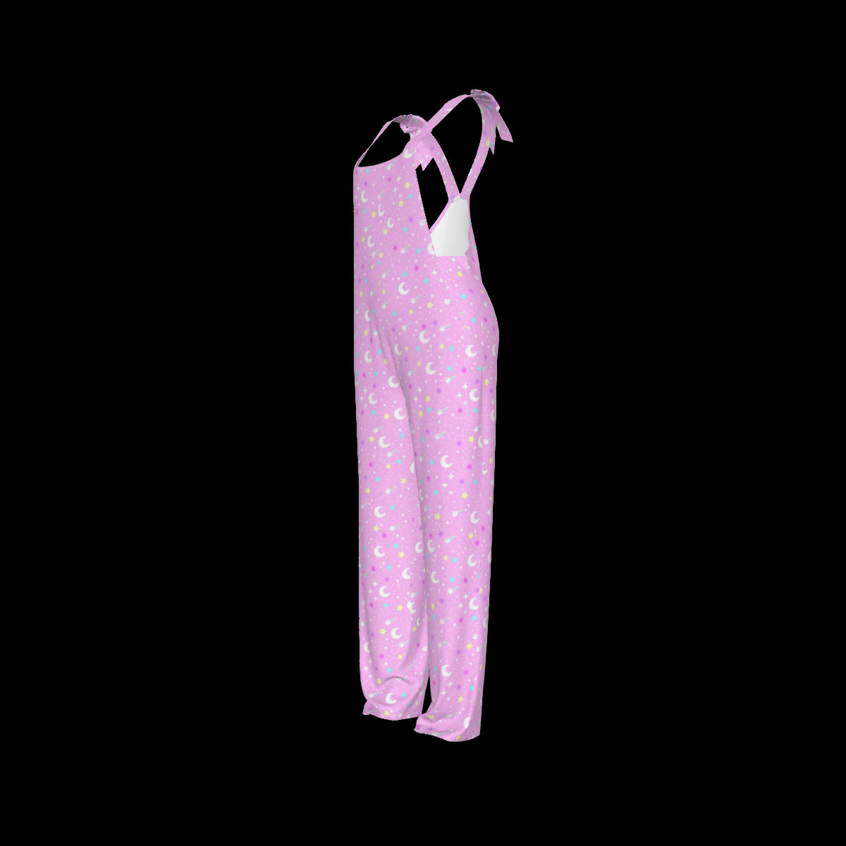 Starry Glitter Pink Jumpsuit Overalls