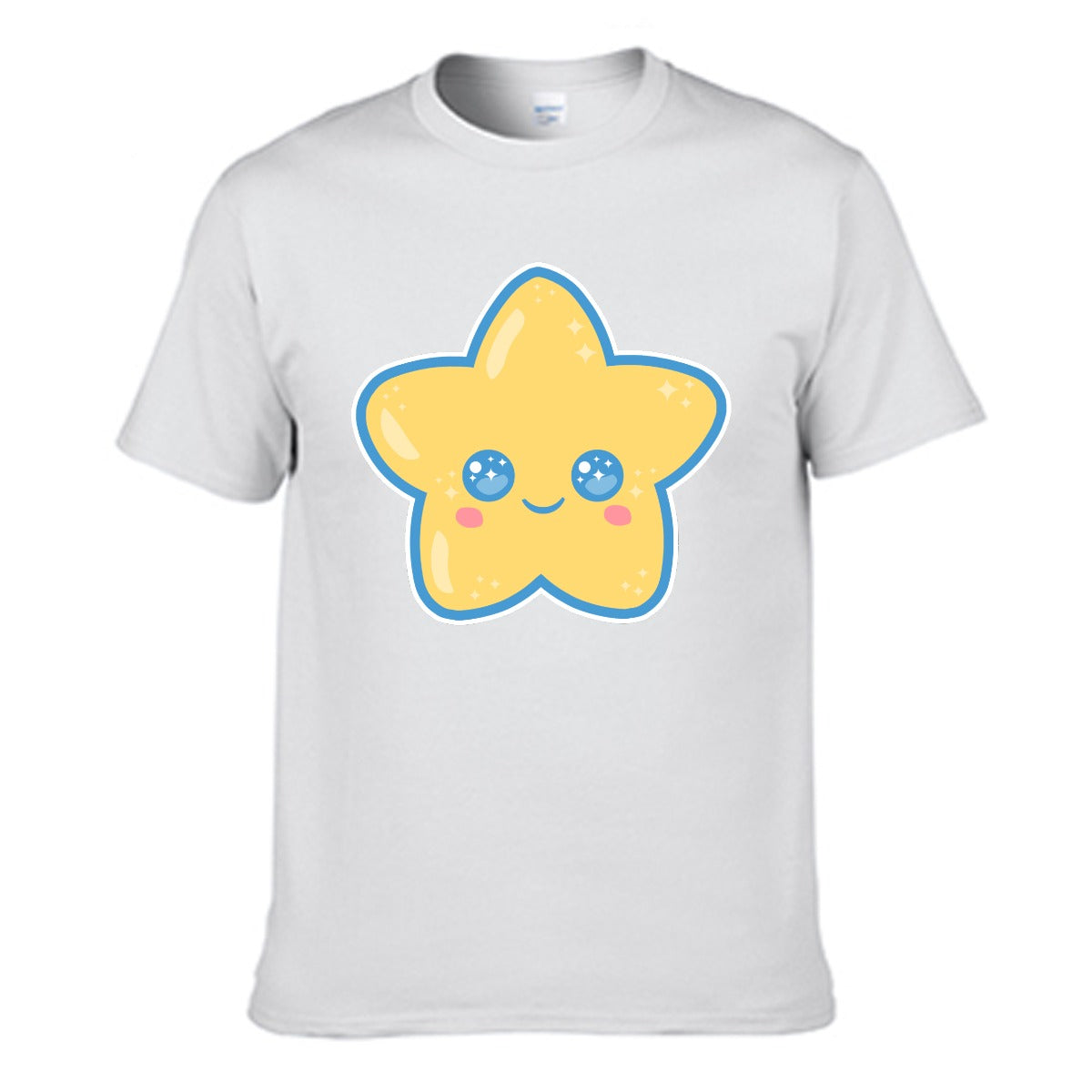 Kawaii Star Men's Cotton Crew Neck T-shirt
