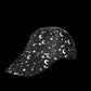 Starry Glitter Black Peaked Cap