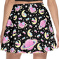 Saturn's Wish Black Mini Skater Skirt